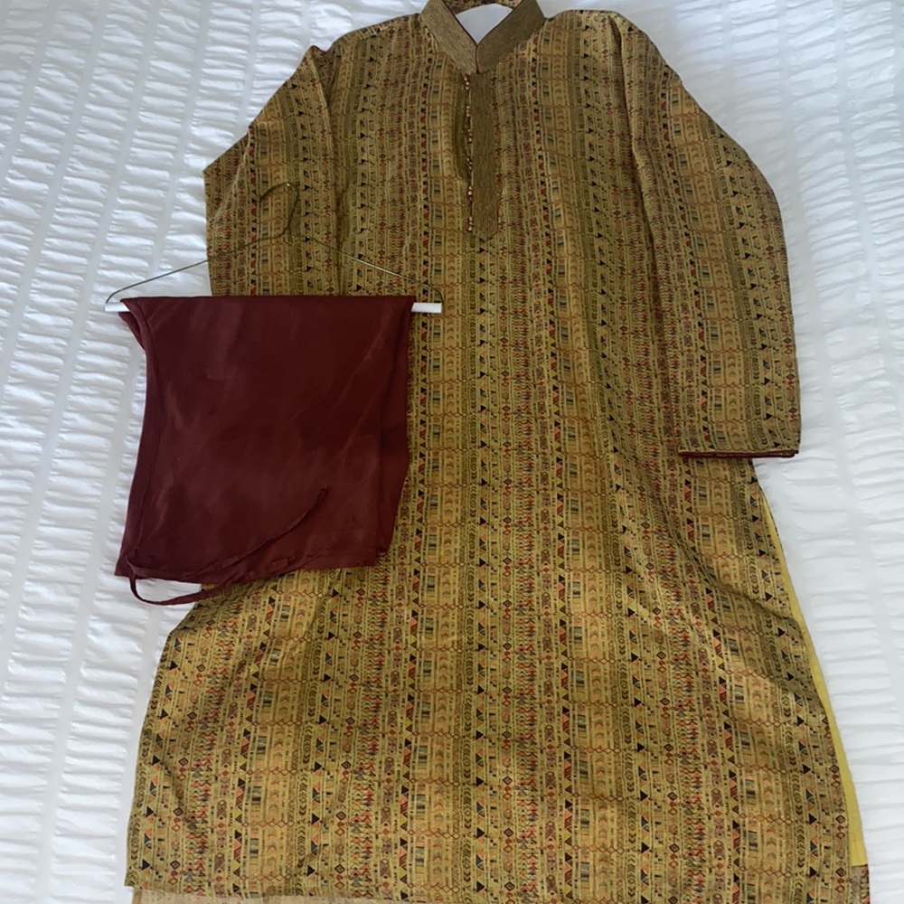 Men’s Indian Formal Wedding, Kurta (Pants Included)